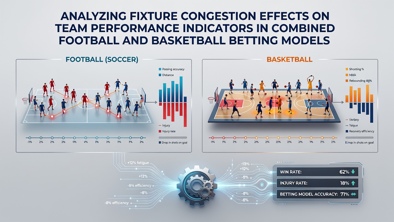 Diagramm zur Terminverdichtung und Leistungsindikatoren in Fußball sowie Basketball