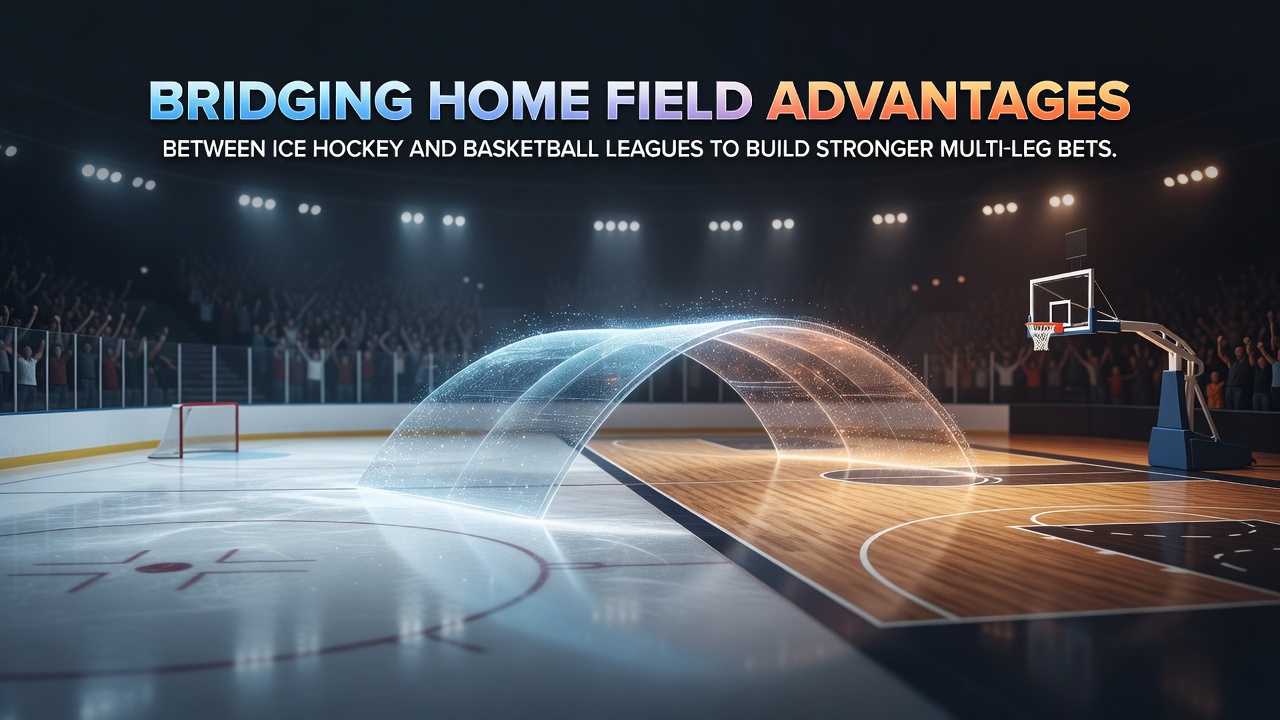 Vergleich von Heimfeldstatistiken in Eishockey- und Basketballligen zur Analyse von Multi-Leg-Wetten