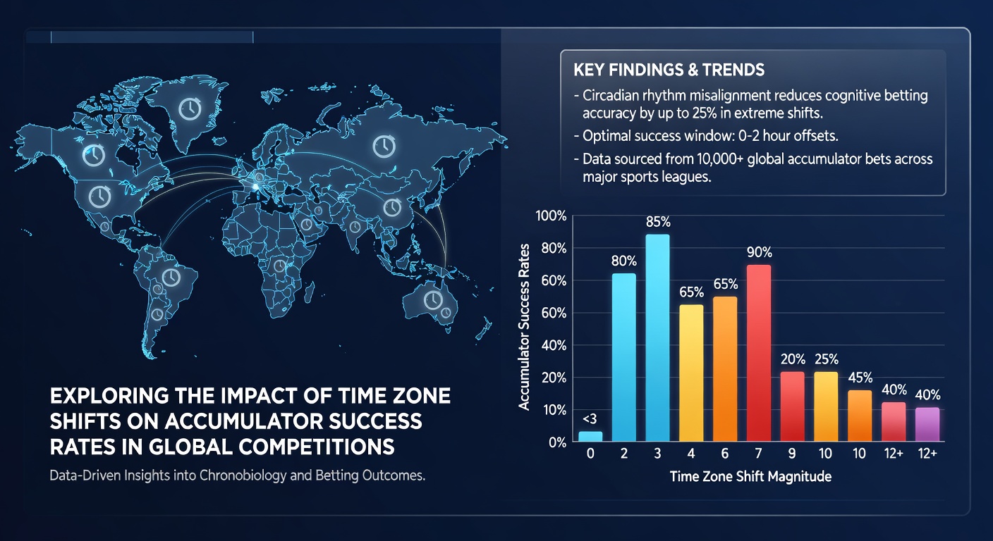 Grafik mit Beispieldaten zu Akkumulator-Erfolgsraten bei Zeitzonenverschiebungen in globalen Sportevents