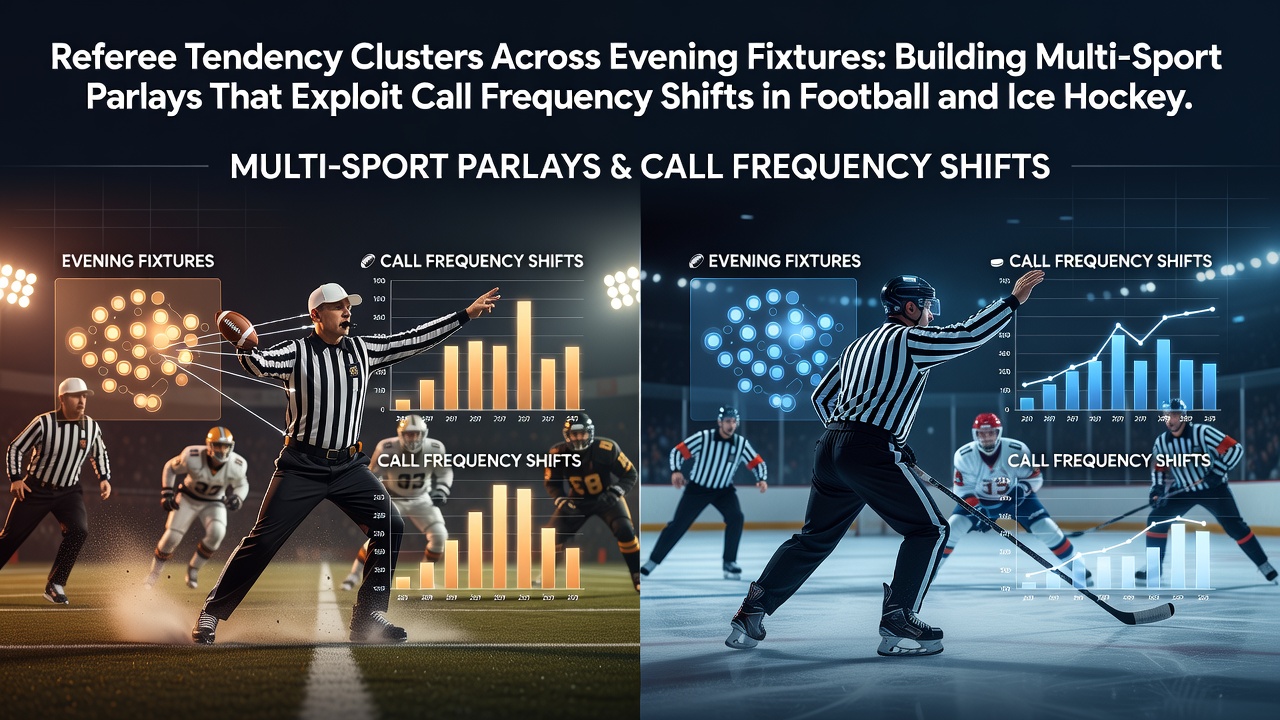 Analyse von Schiedsrichter-Tendenzen in Abendspielen für Fußball und Eishockey
