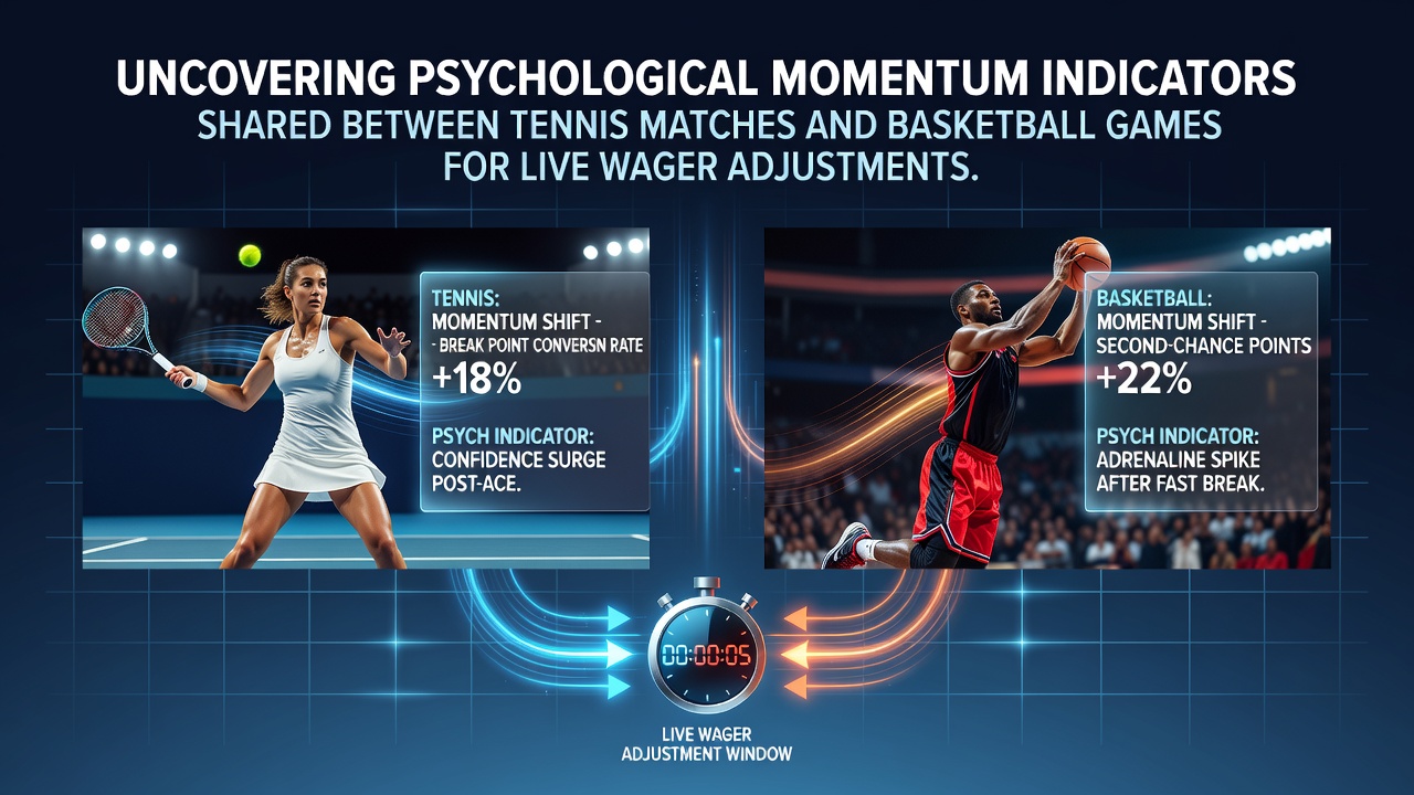 Vergleich von Momentum-Indikatoren in Tennis und Basketball für Live-Wetten