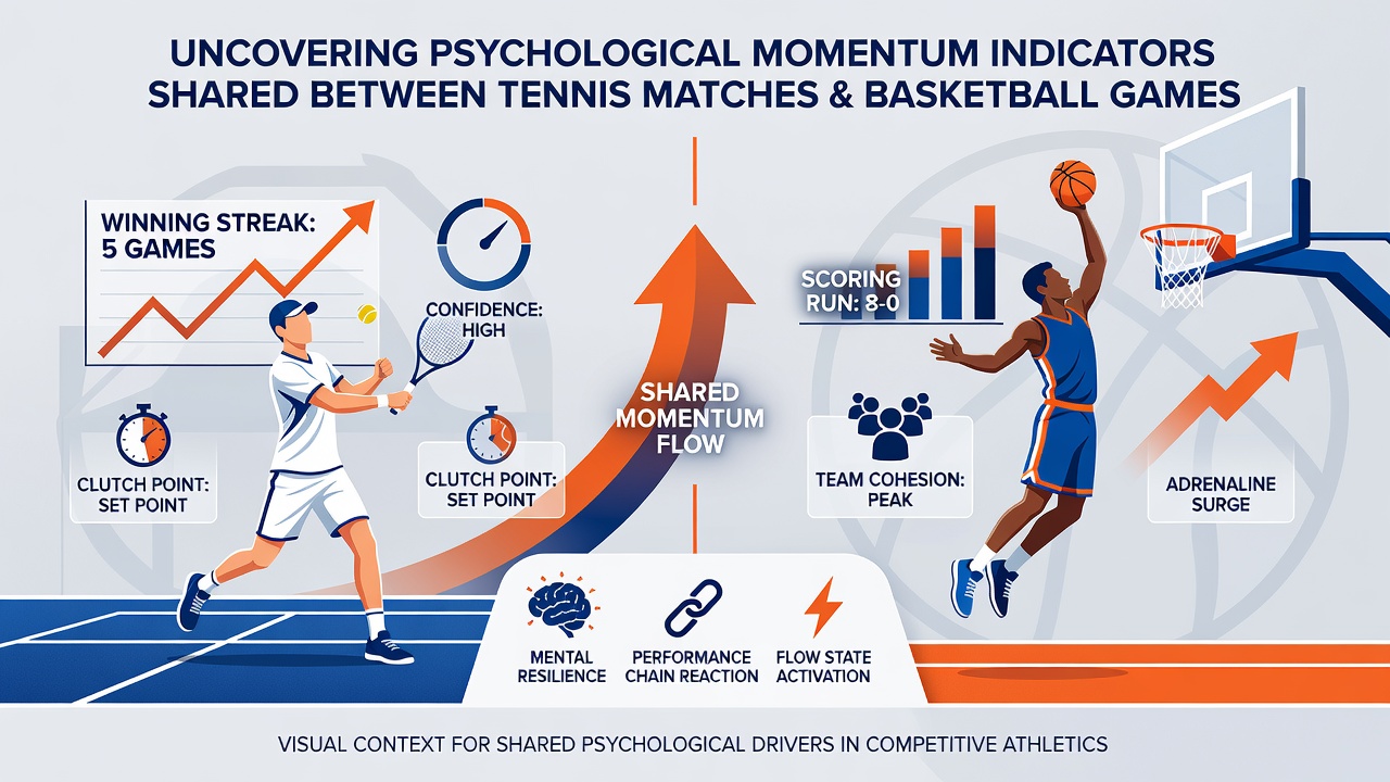 Beispielhafte Momentum-Verläufe in Tennis-Matches und Basketball-Spielen